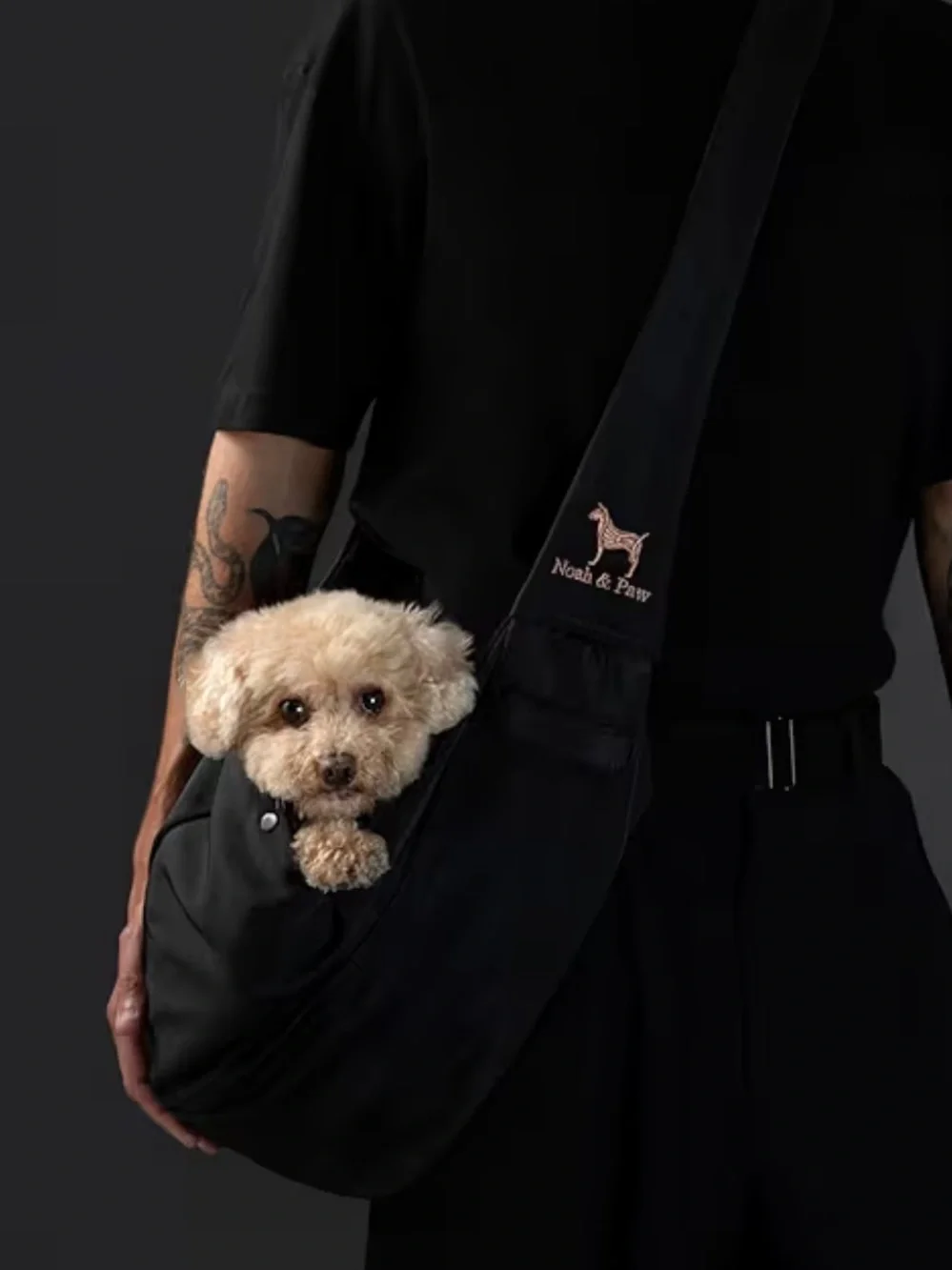 Noah & Paw Dog Sling Carrier for Small Dogs 5-18lb, Dog Sling for Small Dogs
